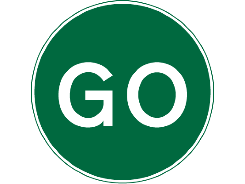 Go and Stop Sign 